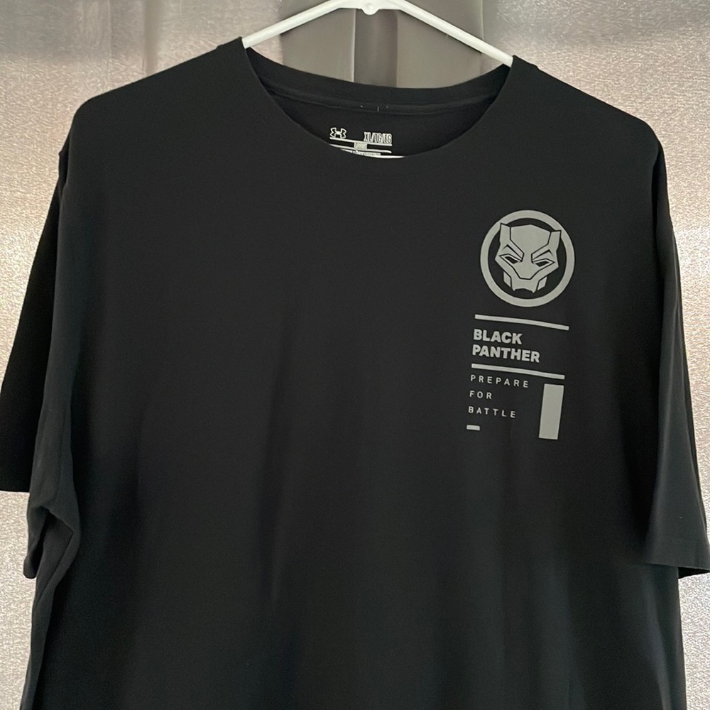 Under armor “black panther” marvel shirt